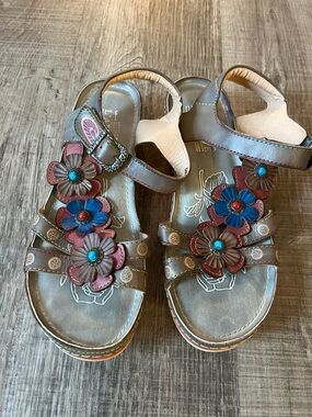 L'Artiste Women's Leather Goodie Open Toe Strappy Sandals Size EU 40 US 9 VGUC